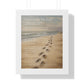 Framed Wall Art - Footprints In The Sand