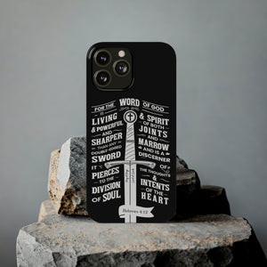 Hebrews 4:12 - The Word of God is Living & Powerful iPhone Case