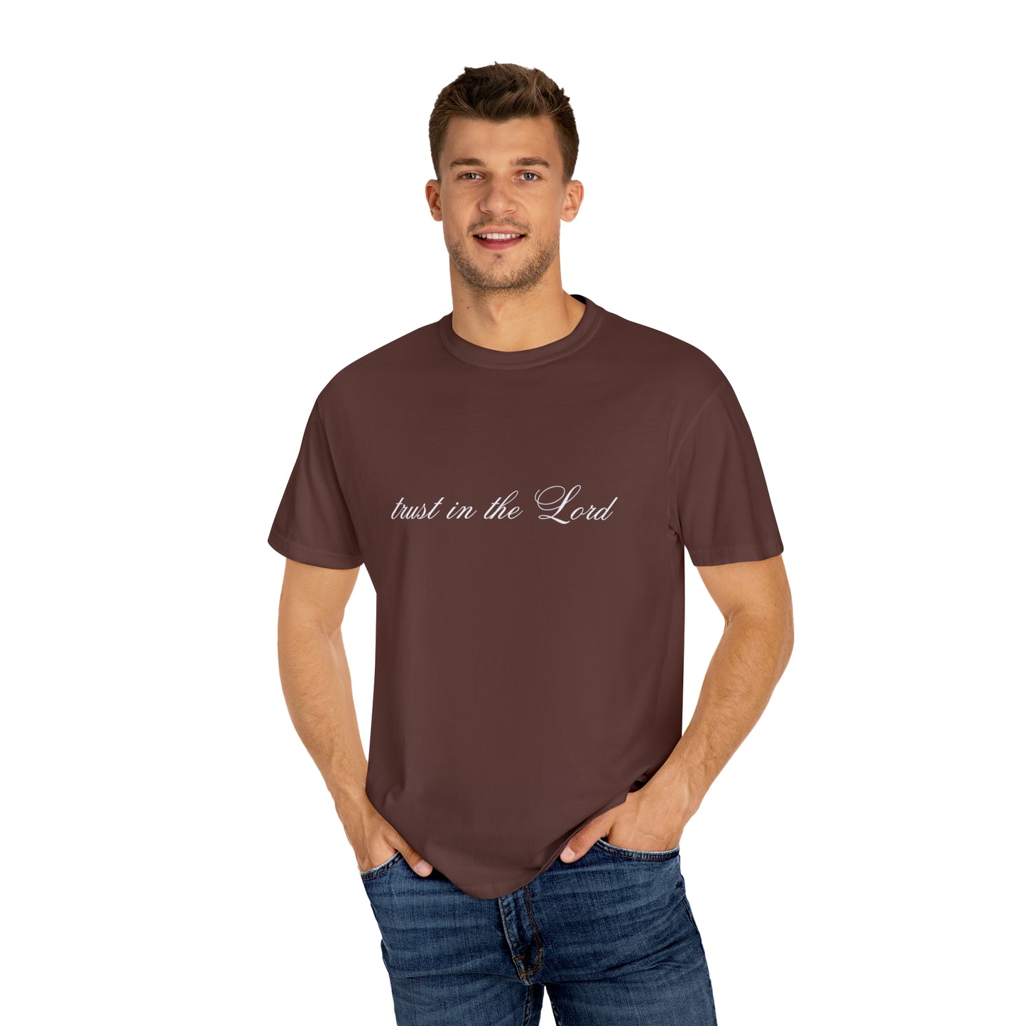 Trust in the Lord T-Shirt - Proverbs 3:5-6 | Bible Verse Shirt  - Printed on Comfort Colors Shirt