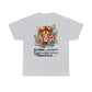 Christian T-Shirt - Be Strong and Courageous | Lion with Tropical Floral Design and Bible Verse Joshua 1:9