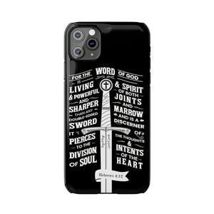 Hebrews 4:12 - The Word of God is Living & Powerful iPhone Case