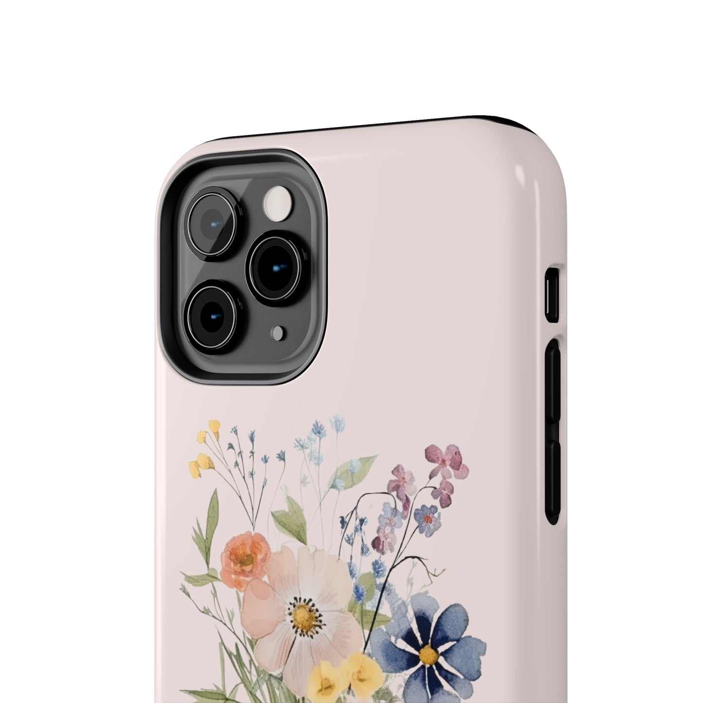 Flower Phone Case with Bible Verse Isaiah 40:8, Bible Verse Phone Case