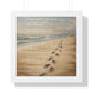 Framed Wall Art - Footprints In The Sand