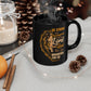Be Strong and Courageous Coffee Mug, adorned with Bible Verse Joshua 1:9 | Black Ceramic Coffee Mug