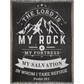 Woven Blanket - The Lord Is My Rock Psalm 18 Bible Verse Blanket