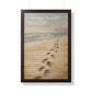 Framed Wall Art - Footprints In The Sand