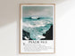 Psalm 93 Scripture Wall Decor - Mightier Than the Waves | Inspiring Seascape Painting with Bible Verse