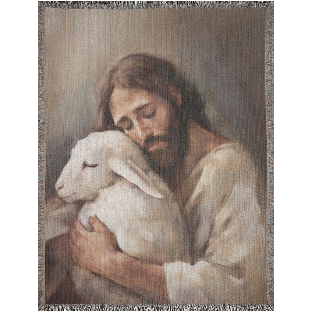 Jesus Blanket - Christian Blanket | 100% Cotton Woven Blanket