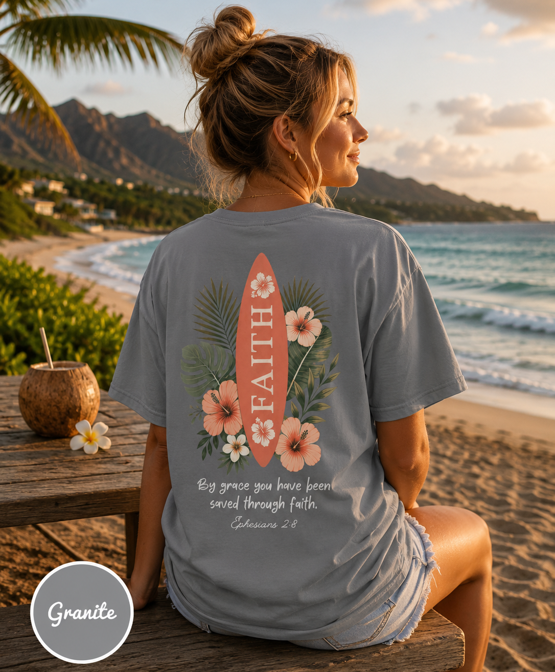 Saved By Grace Through Faith Shirt - Aloha Faith T-Shirt