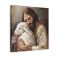 Jesus The Good Shepard & The Lost Sheep Canvas Gallery Wrap | Jesus Christ Wall Art Canvas
