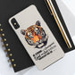 Eye of the Tiger iPhone Case with Bible Verse | Joshua 1:9 - Be Strong and Courageous Bible Verse Phone Case