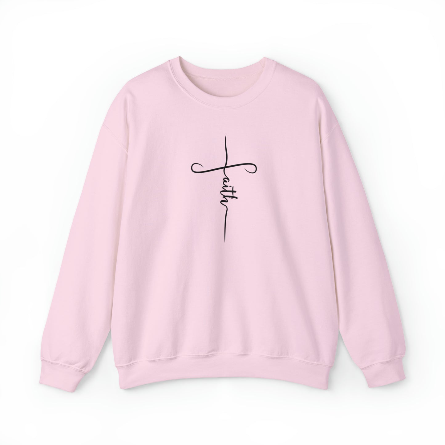 Christian Faith Sweatshirt - Crewneck Sweatshirt | Faith Cross Sweater