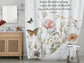 Sing to The Lord with Psalm 96:1 - Christian Shower Curtain | Floral Bath Curtain with Psalm Scripture