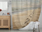 Footprints in the Sand Shower Curtains - Christian Shower Curtain