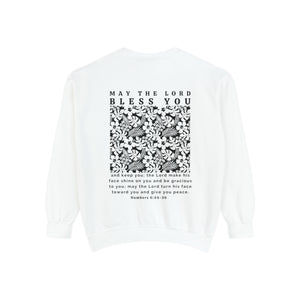 The Lord Bless You Sweatshirt | Comfort Colors Dyed Sweatshirt | Scripture Bible Verse Sweater