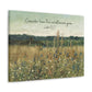 Canvas Gallery Wraps - Consider How The Wildflowers Grow Luke 12:27