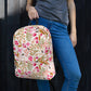 Women's / Girl's Floral Backpack Floral Backpack - Pink Flower Print Bookbag