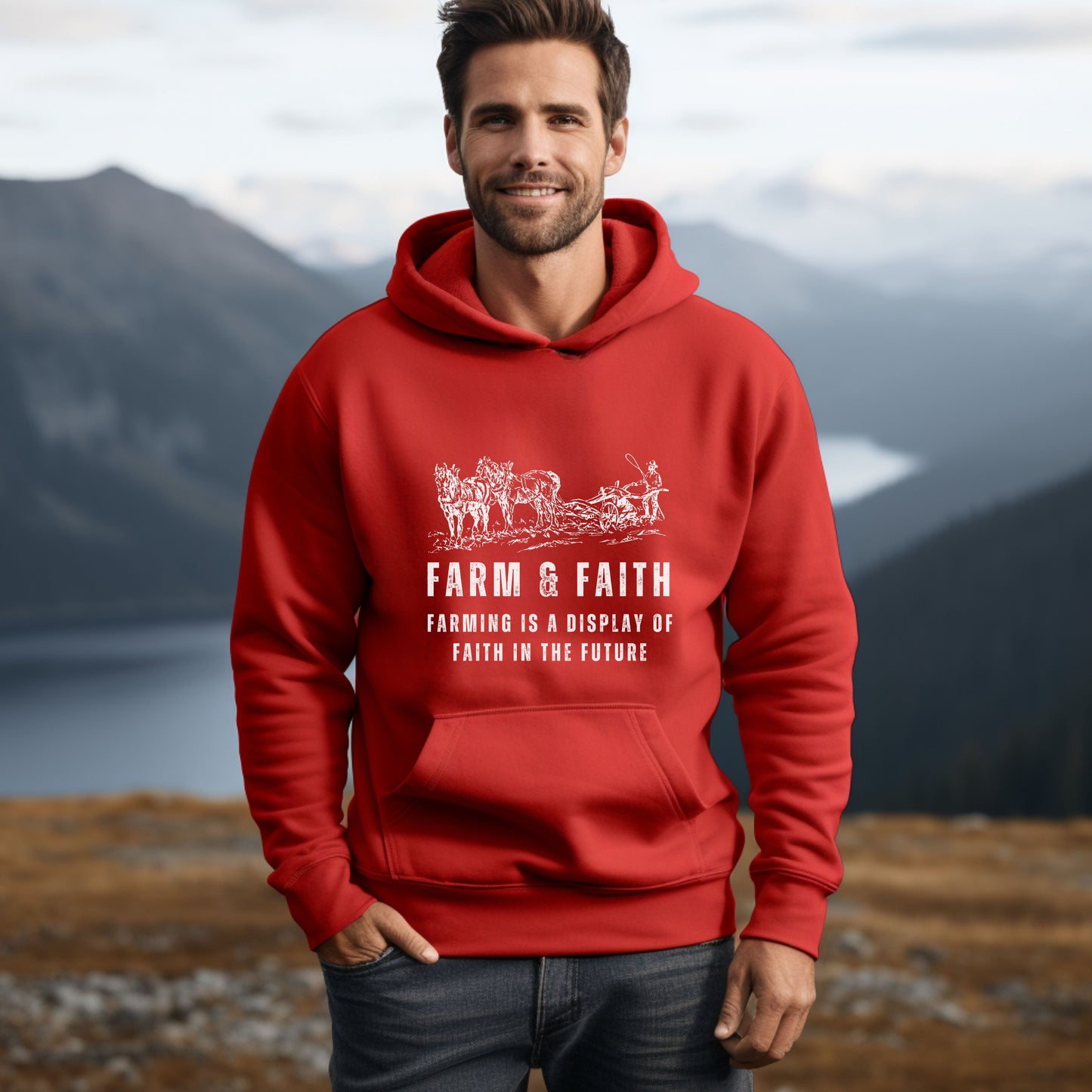 Farm & Faith Hoodie - Faith Hooded Sweatshirt