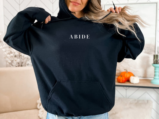 Abide Hoodie - Abide In Christ Hooded Sweater