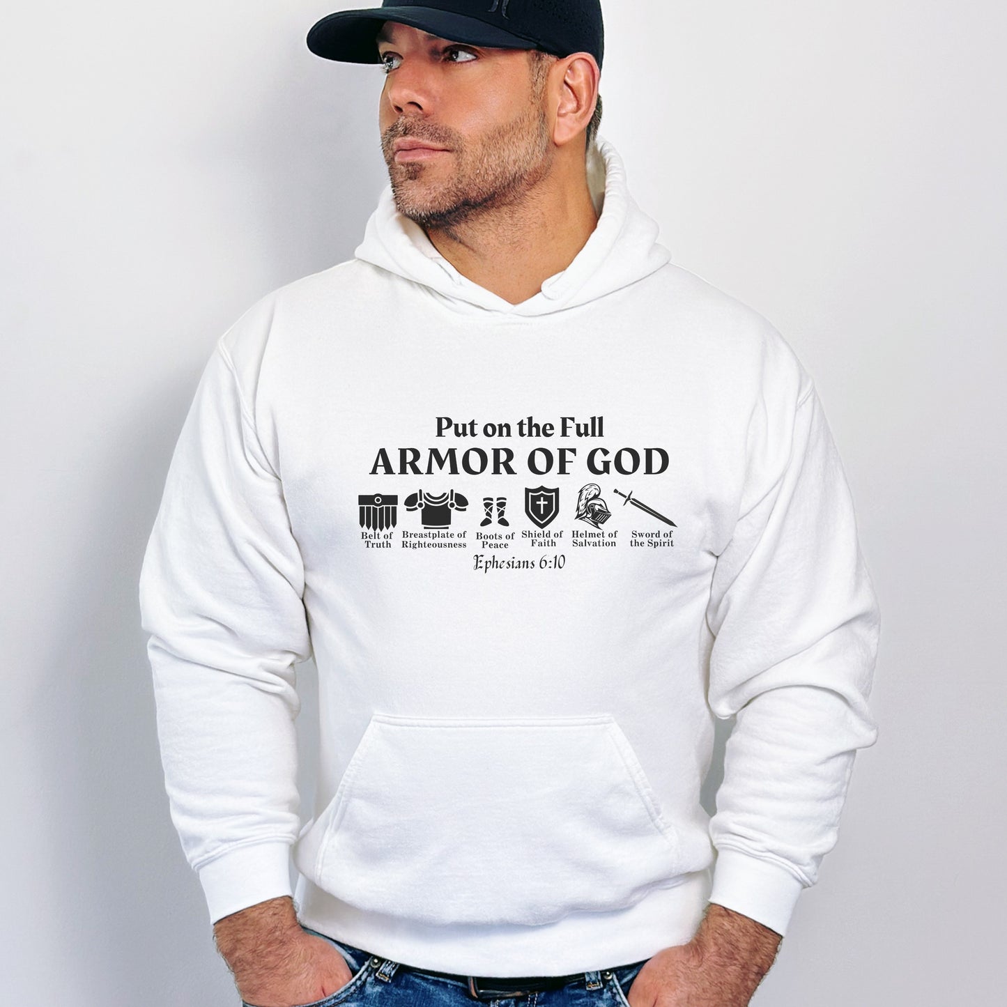 Put On The Full Armor of God Hoodie | Christian Hooded Sweater