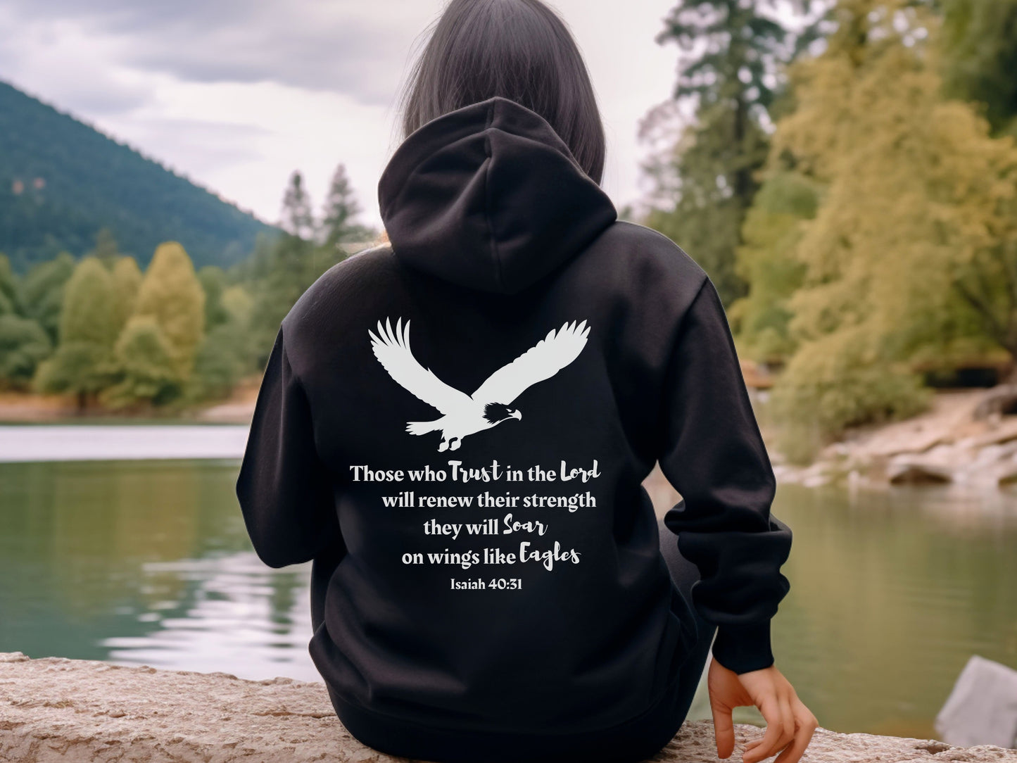 Soar On Wings Like Eagles Hoodie | Isaiah 40:31 Hoodie