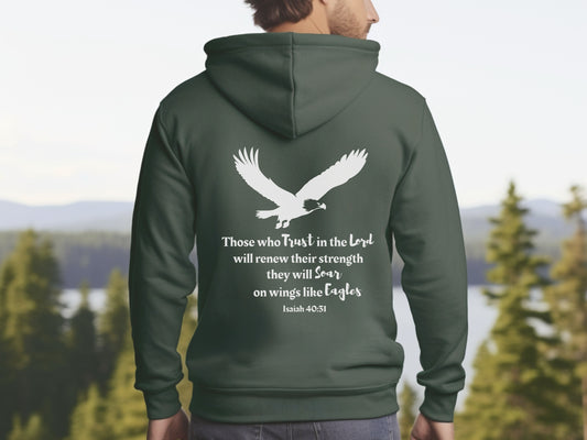 Soar On Wings Like Eagles Hoodie | Isaiah 40:31 Hoodie