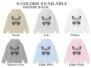 New Creation in Christ Butterfly Christian Hoodie | Bible Verse 2 Corinthians 5:17
