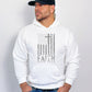 USA Flag Patriotic American Hooded Sweatshirt | Faith Over Fear Prayer Pullover Hoodie