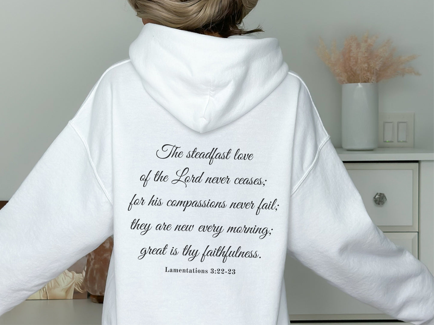 Great is thy Faithfulness Hoodie - Lamentations 3 | Bible Verse Hoodie