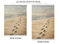 Hanging Canvas Tapestry - Footprints In The Sand Art On Canvas