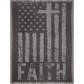 Faith - American Flag - Woven Blanket