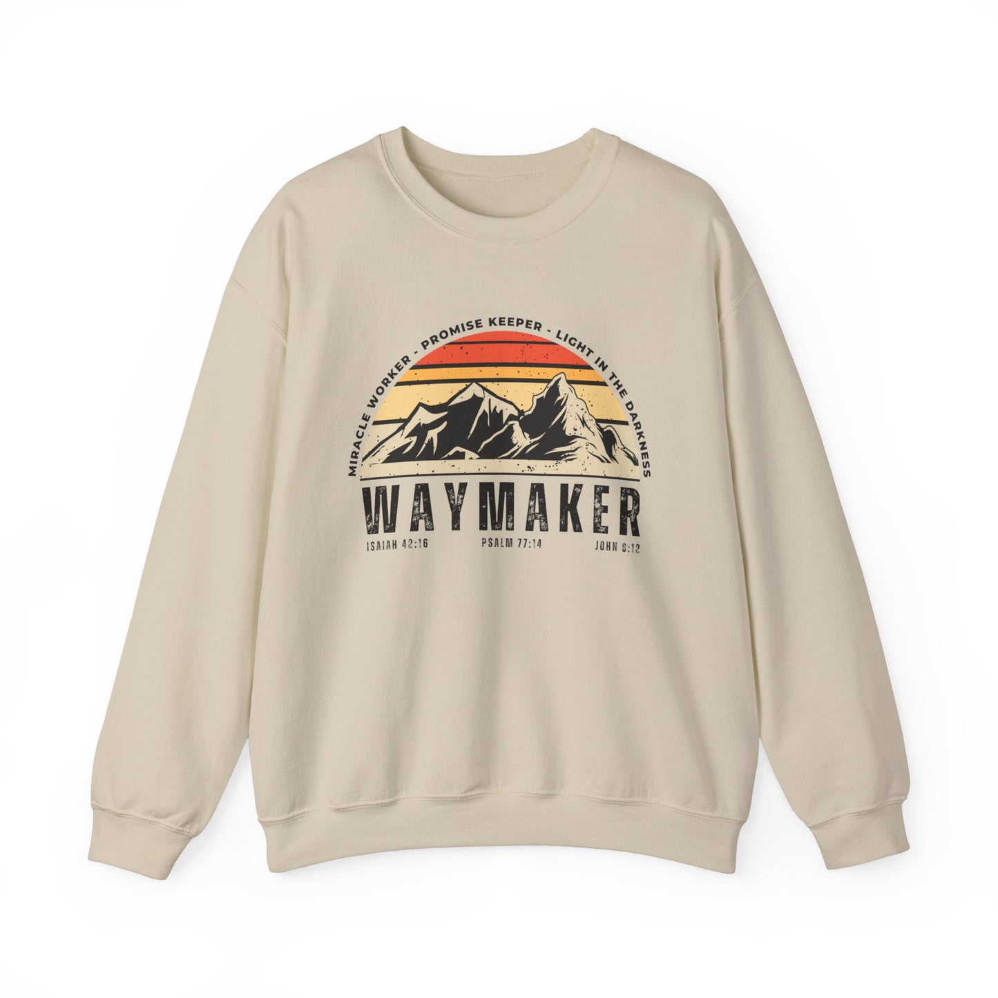 WAYMAKER - Miracle Worker Promise Keeper Sweatshirt | Christian Sweater for Men/Women