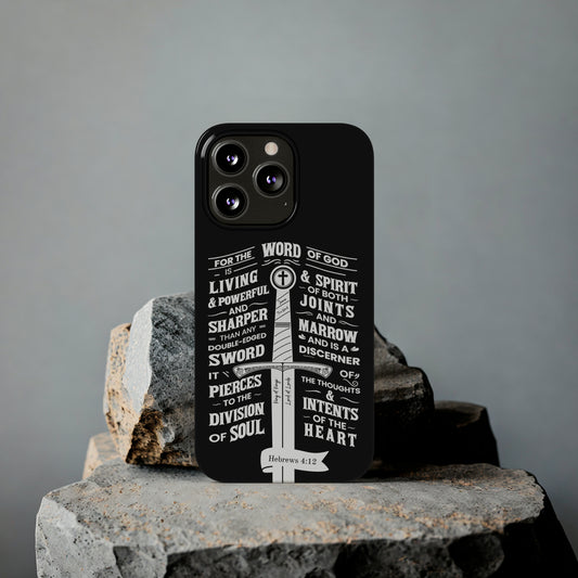 Hebrews 4:12 - The Word of God is Living & Powerful iPhone Case