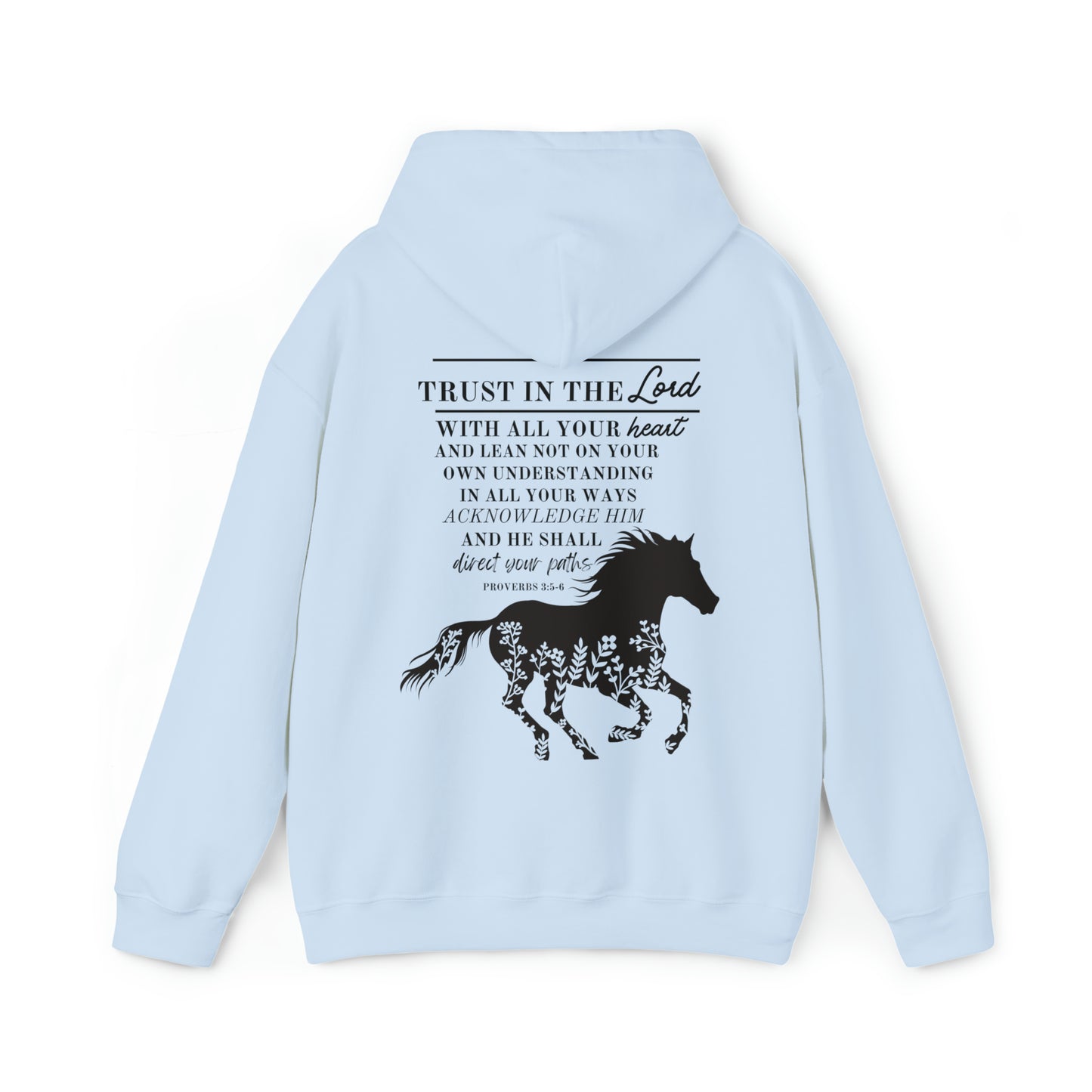 Horse Hoodie - Christian Hoodie | Direct Your Paths - Proverbs 3:5