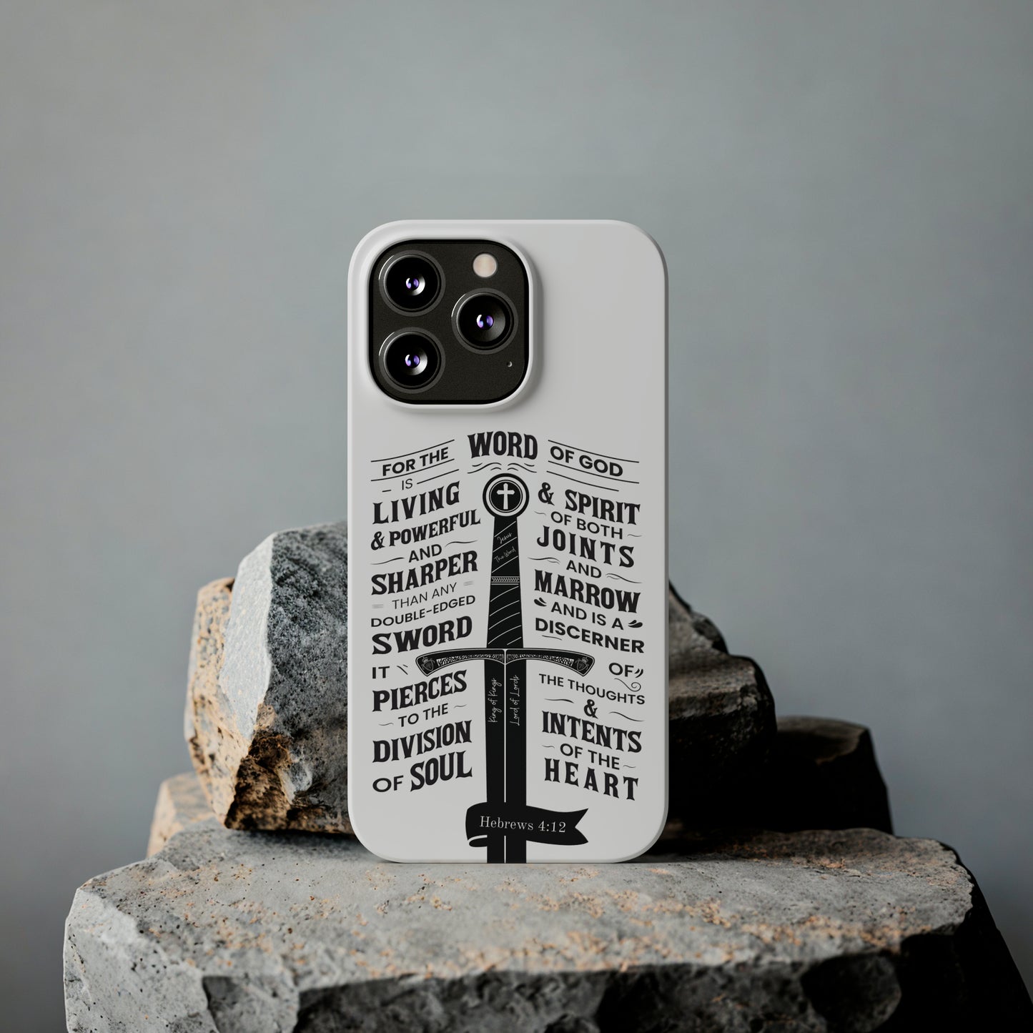 Christian iPhone Case Hebrews 4:12 - The Word of God is Living & Powerful