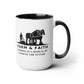 Farm and Faith Coffee Mug | Farmer Mug, Gifts for Farmers, Mug for Farmers - We Farm On Faith