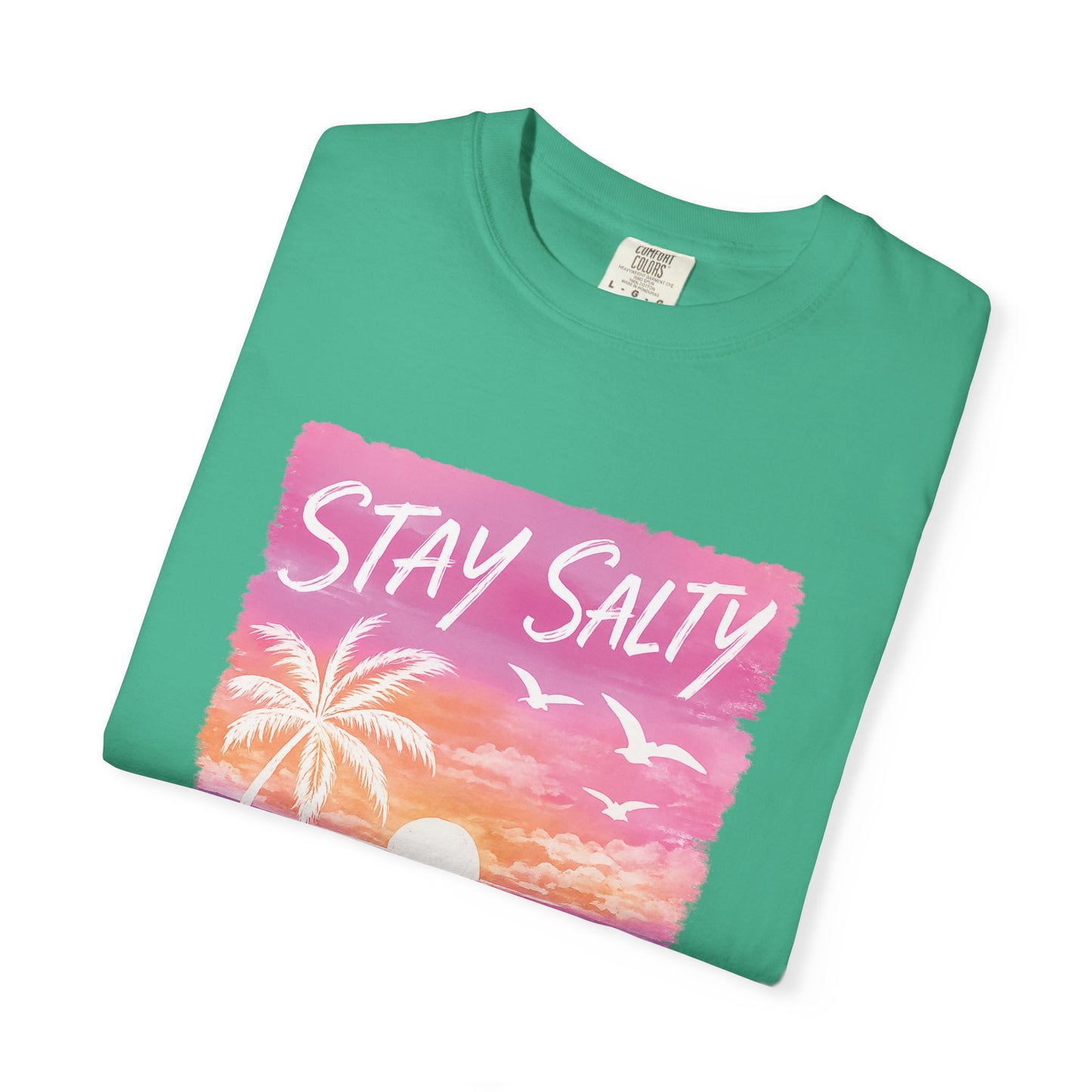 Stay Salty Bible Verse Beach T-Shirt — "You Are the Salt of the Earth" (Matthew 5:13)