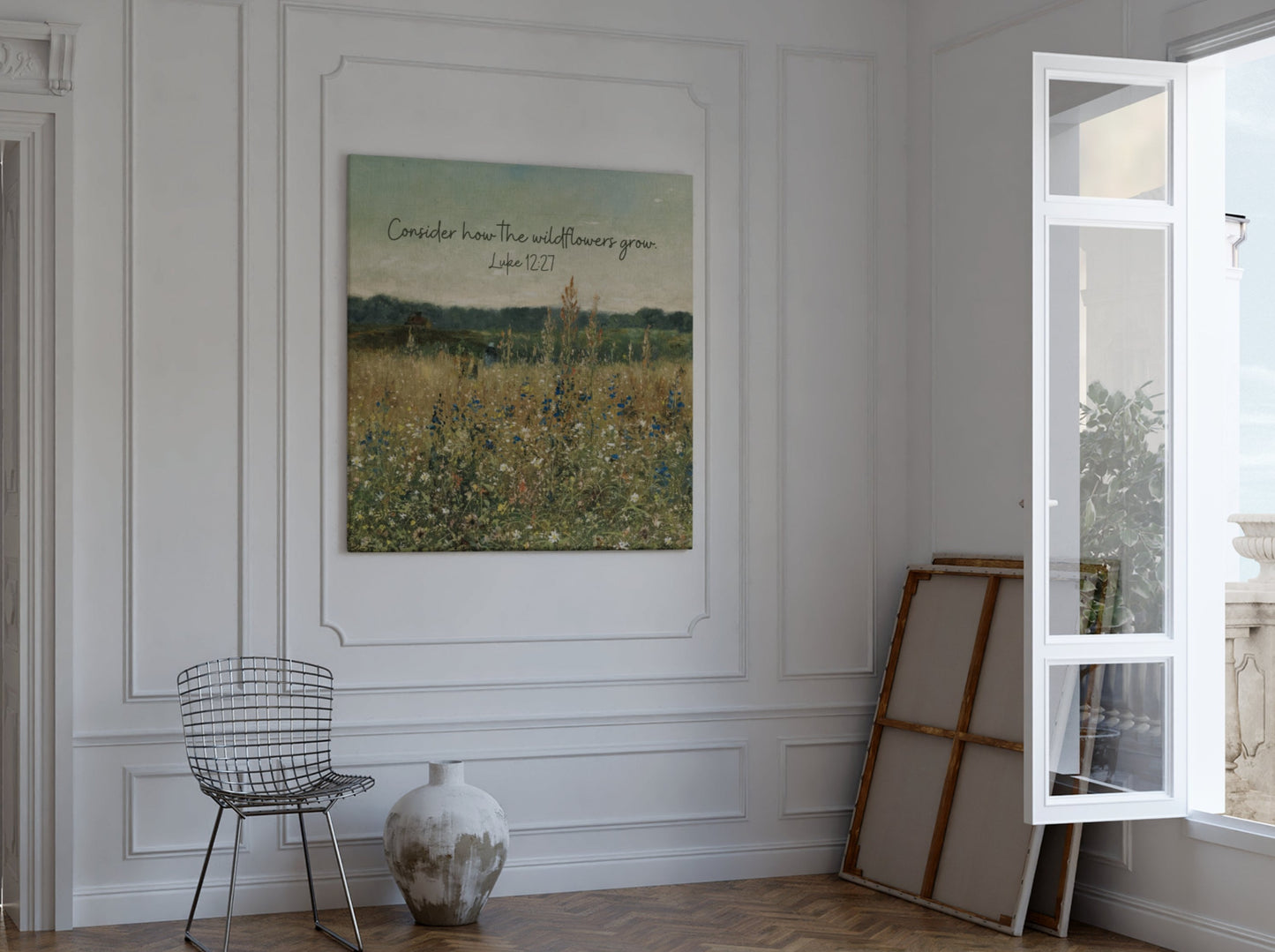 Canvas Gallery Wraps - Consider How The Wildflowers Grow Luke 12:27