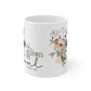 Women's Christian Coffee Mug | Psalm 23:3 He Restores My Soul | Flower Mug With Bible Verse