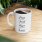 Pray Faith Hope Love Ceramic Mug - Christian Coffee Cup