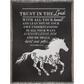 Woven Blanket - Horse Blanket, Lord Shall Direct Your Paths - Proverbs 3:5 Bible Verse Blanket