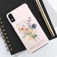 Flower Phone Case with Bible Verse Isaiah 40:8, Bible Verse Phone Case