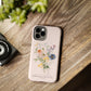 Flower Phone Case with Bible Verse Isaiah 40:8, Bible Verse Phone Case