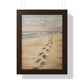 Framed Wall Art - Footprints In The Sand