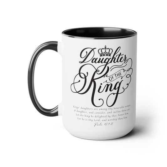 Daughter of the King Christian Coffee Mug | Bible Verse Coffee Mug