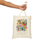 Consider the Wild Flowers Tote Bag with Bible Verse From Luke 12:27