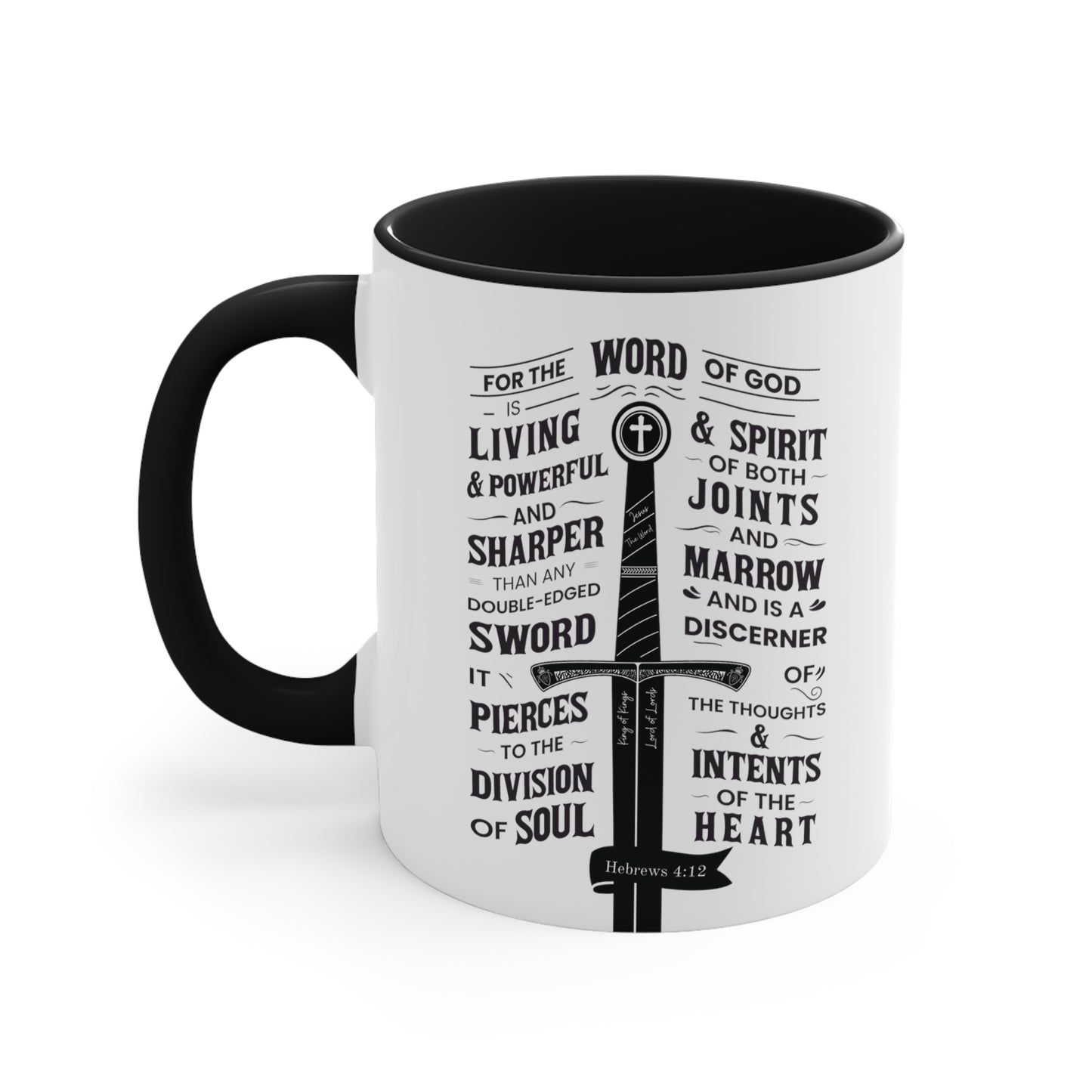 Christian Mug - Hebrews 4:12 The Word of God is Living & Powerful