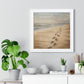Framed Wall Art - Footprints In The Sand