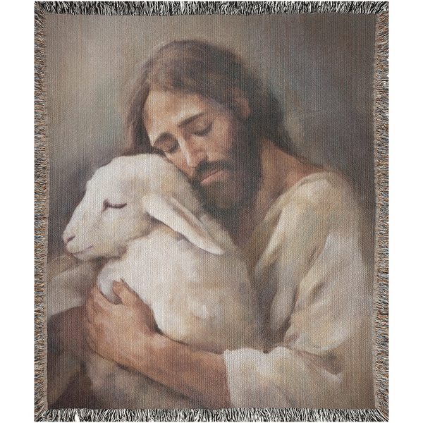 Jesus Blanket - Christian Blanket | 100% Cotton Woven Blanket Hover