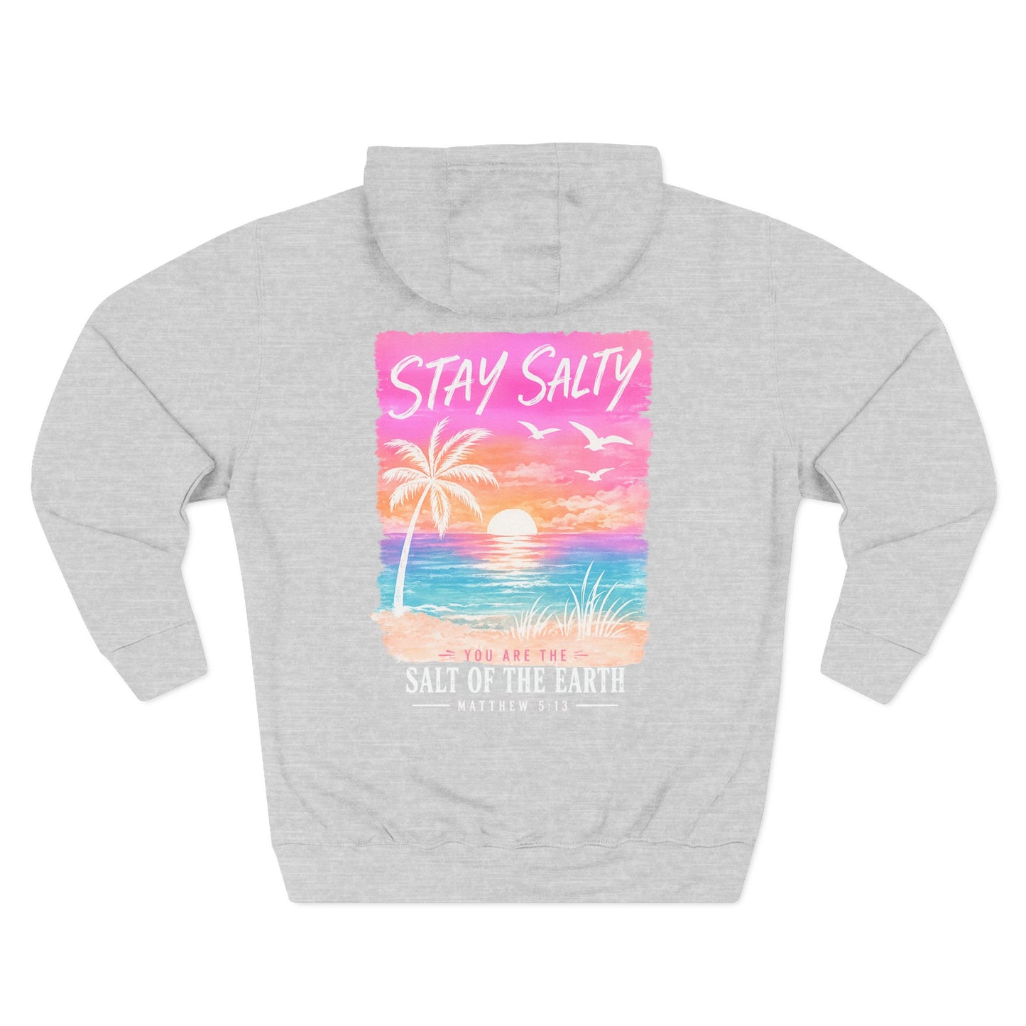 Stay Salty "You Are the Salt of the Earth" Beach Hoodie — Bible Verse Surfwear